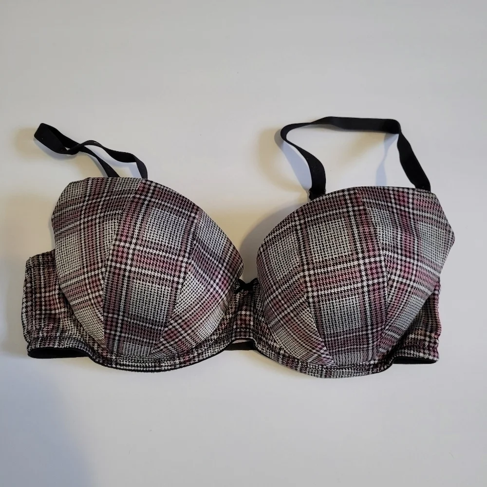 VICTORIA'S Secret Dream Angels Push-Up Bra Plaid | size 32DD - Picture 4 of 4